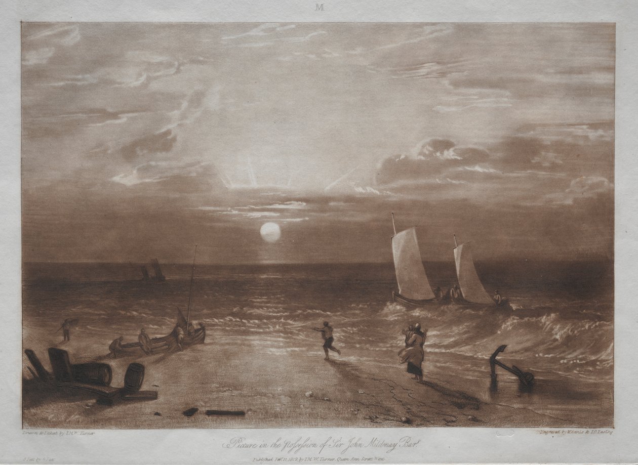 Studiebog: Mildmay Sea-piece af Joseph Mallord William Turner