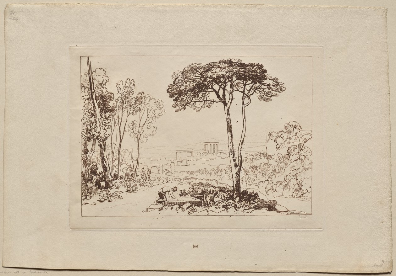 Studiebog: Scene på landet af Joseph Mallord William Turner