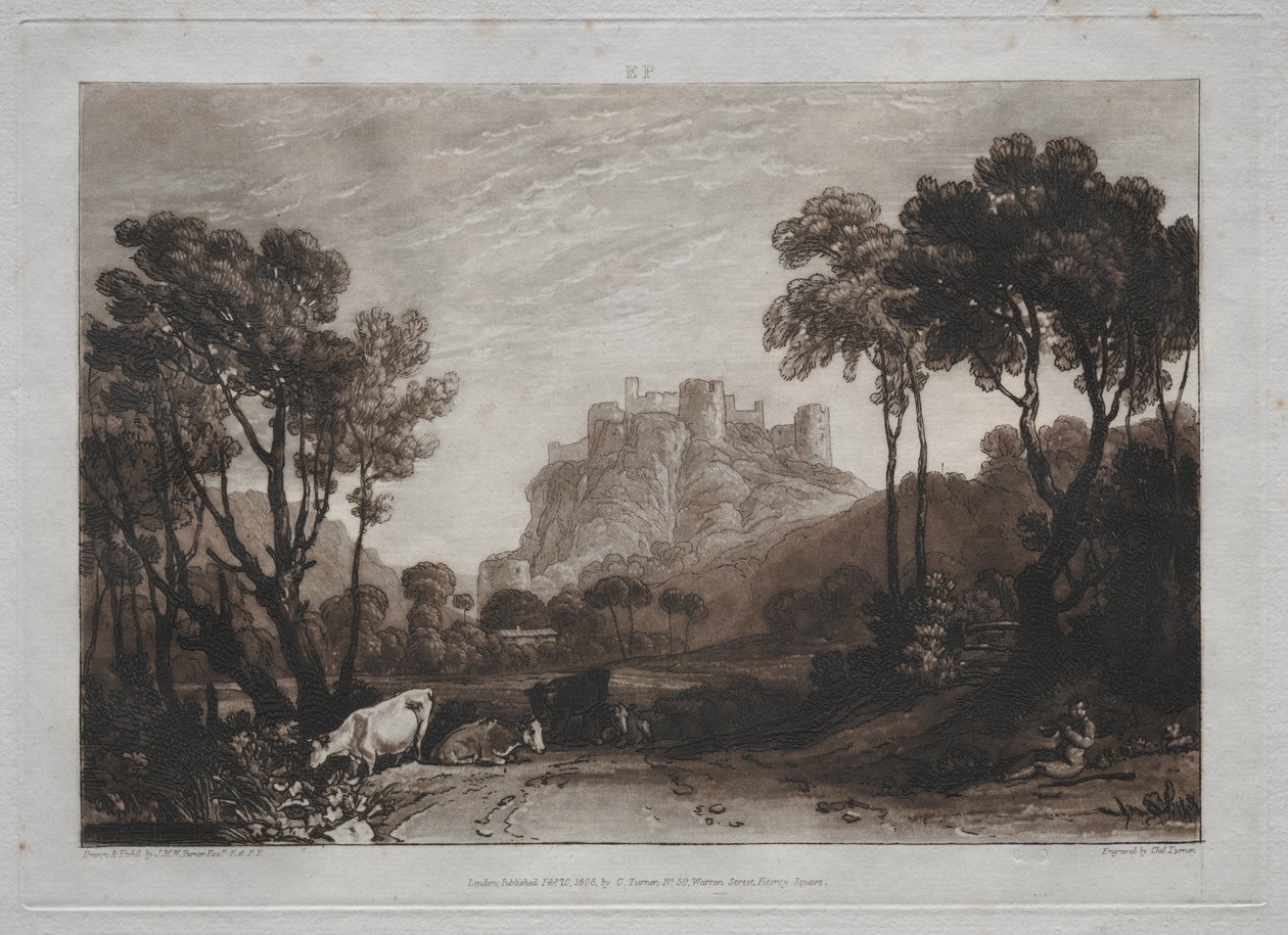 Liber Studiorum: Slottet over engene af Joseph Mallord William Turner