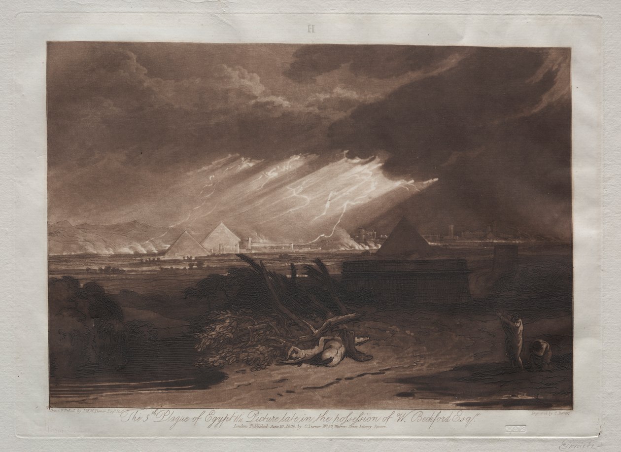Liber Studiorum: Egyptens femte plage af Joseph Mallord William Turner