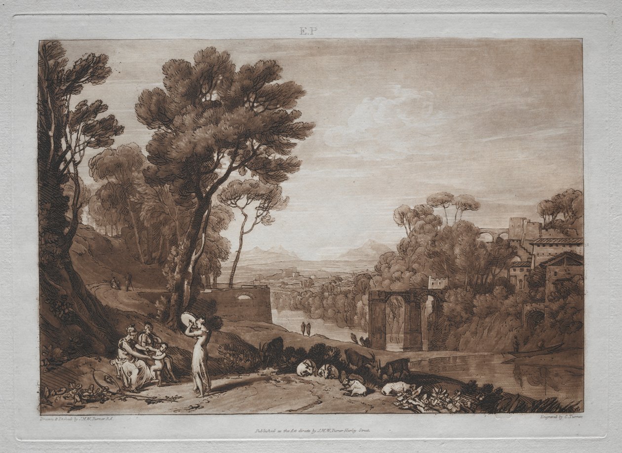 Liber Studiorum: Kvinden og tamburinen af Joseph Mallord William Turner