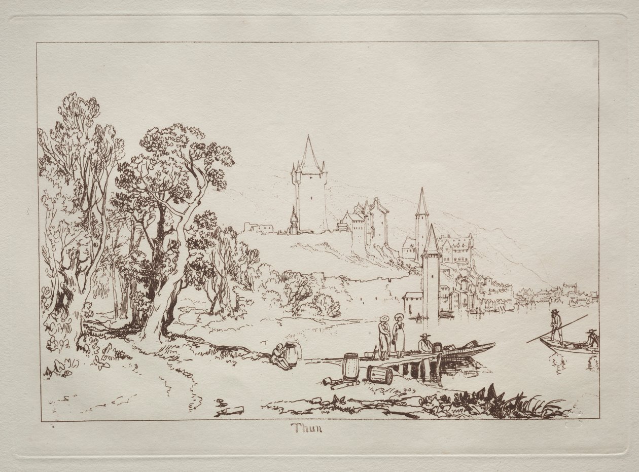 Liber Studiorum: Thun, Schweiz af Joseph Mallord William Turner