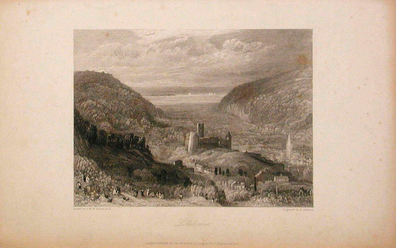 Lillebonne, slot og tårn af Joseph Mallord William Turner