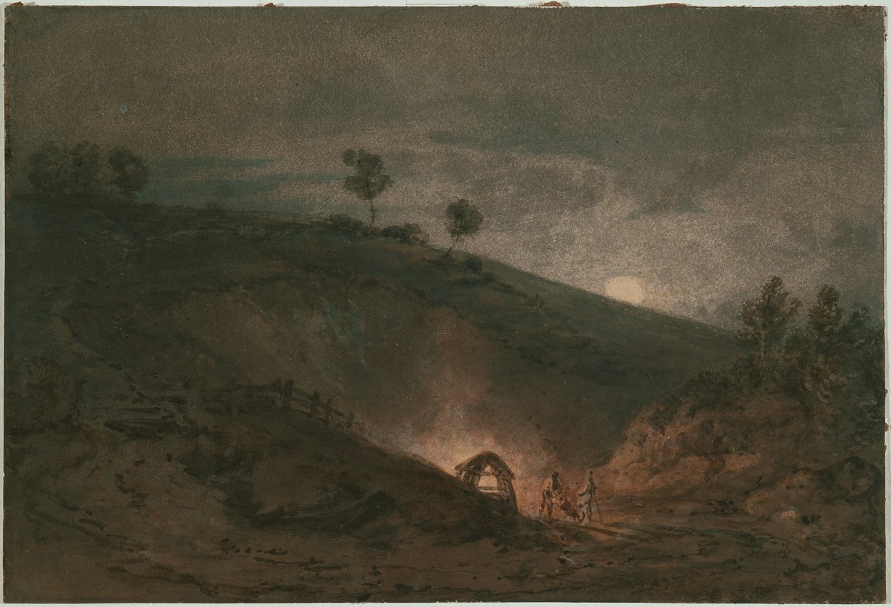 Kalkovn fra Moonlight af Joseph Mallord William Turner