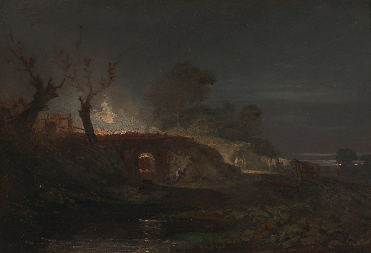 Kalkovn ved Coalbrookdale af Joseph Mallord William Turner