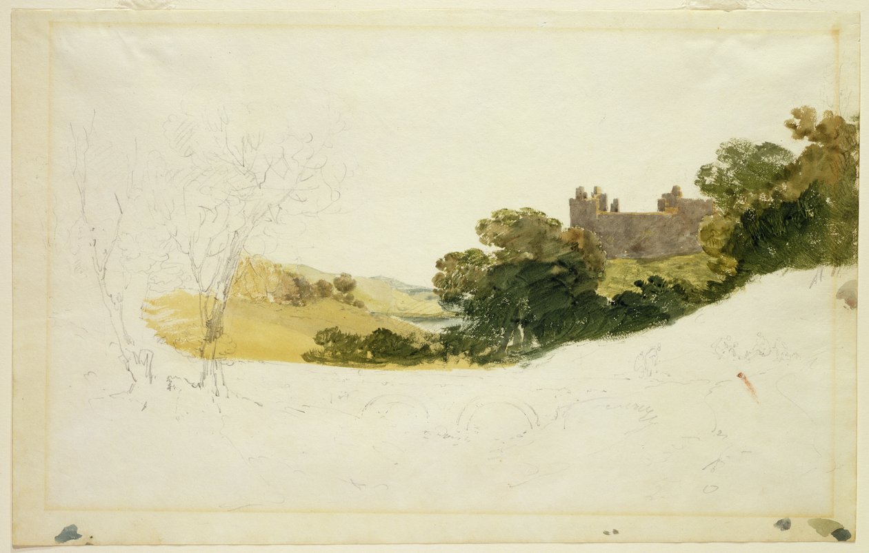 Linlithgow Palace, Skotland af Joseph Mallord William Turner