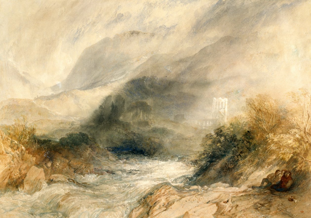 Llanthony Abbey, Monmouthshire af Joseph Mallord William Turner