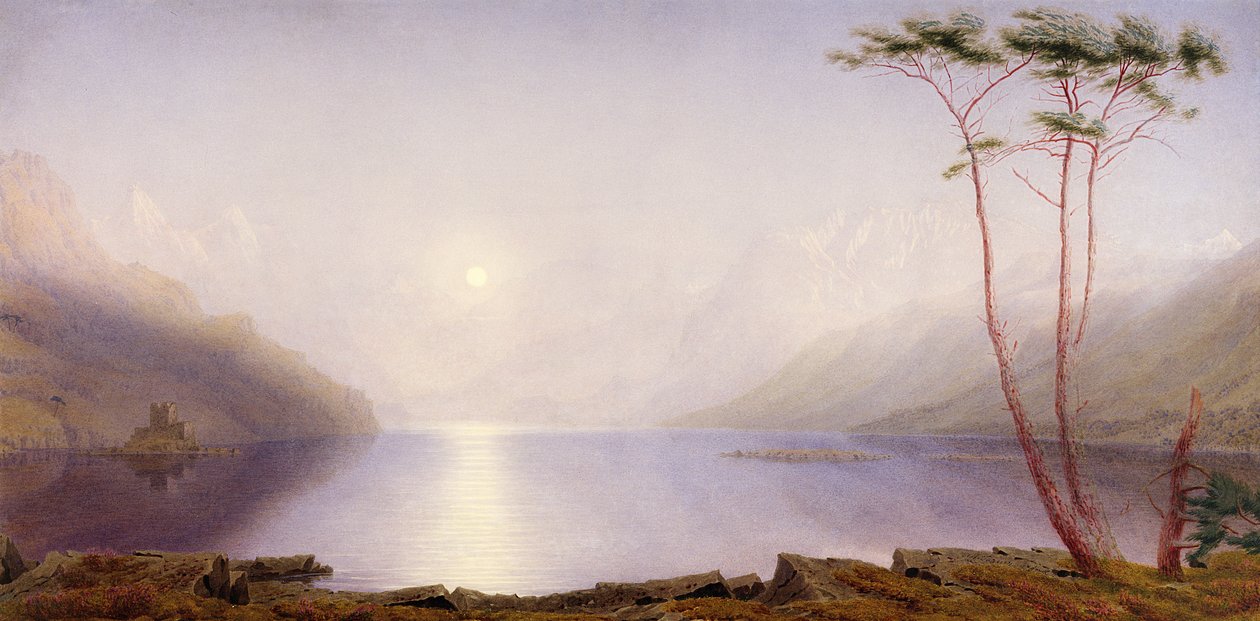 Loch Duich, sommer måneskin af Joseph Mallord William Turner