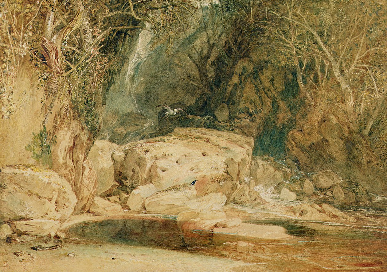 Lonely Dell, Wharfedale, ca. 1818 (akvarel på papir) af Joseph Mallord William Turner