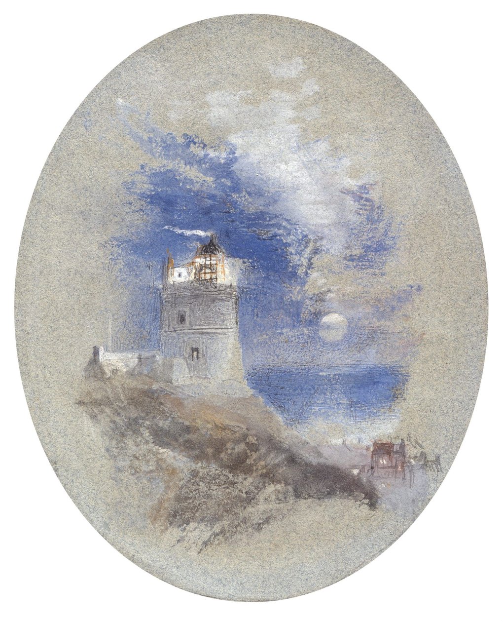 Lowestoffe-fyrtårnet af Joseph Mallord William Turner