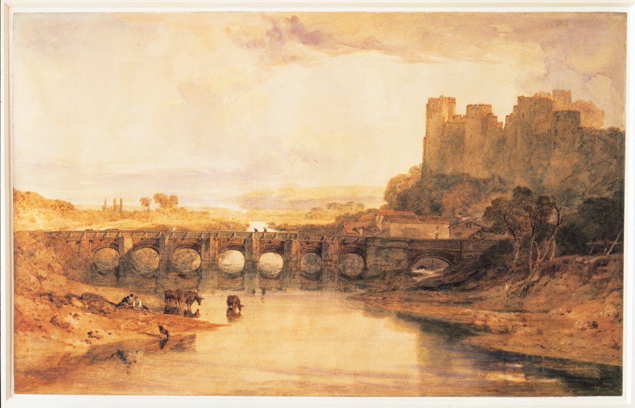 Ludlow Castle, 1800 af Joseph Mallord William Turner