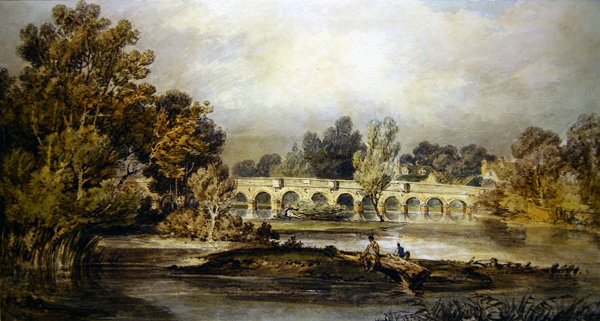 Maidenhead Bridge (akvarel på papir) af Joseph Mallord William Turner