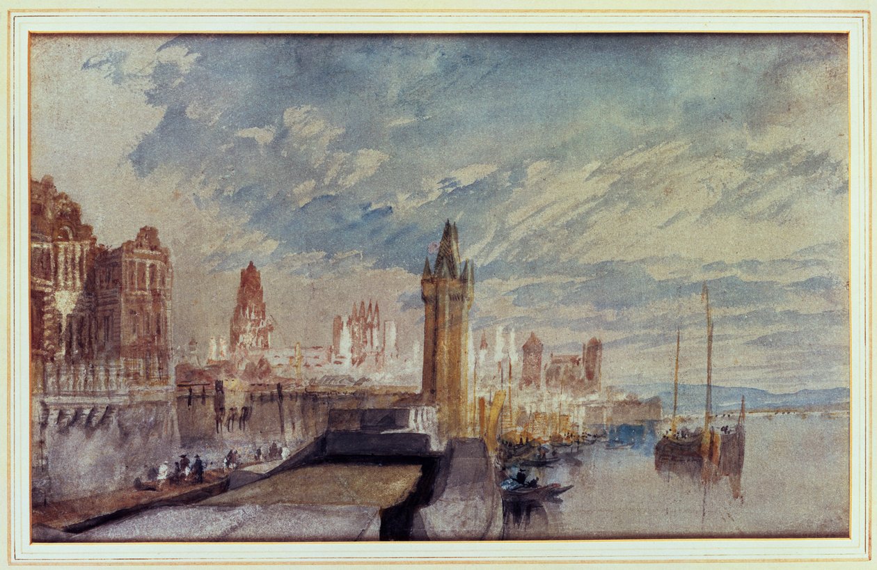 Mainz ved Rhinen af Joseph Mallord William Turner