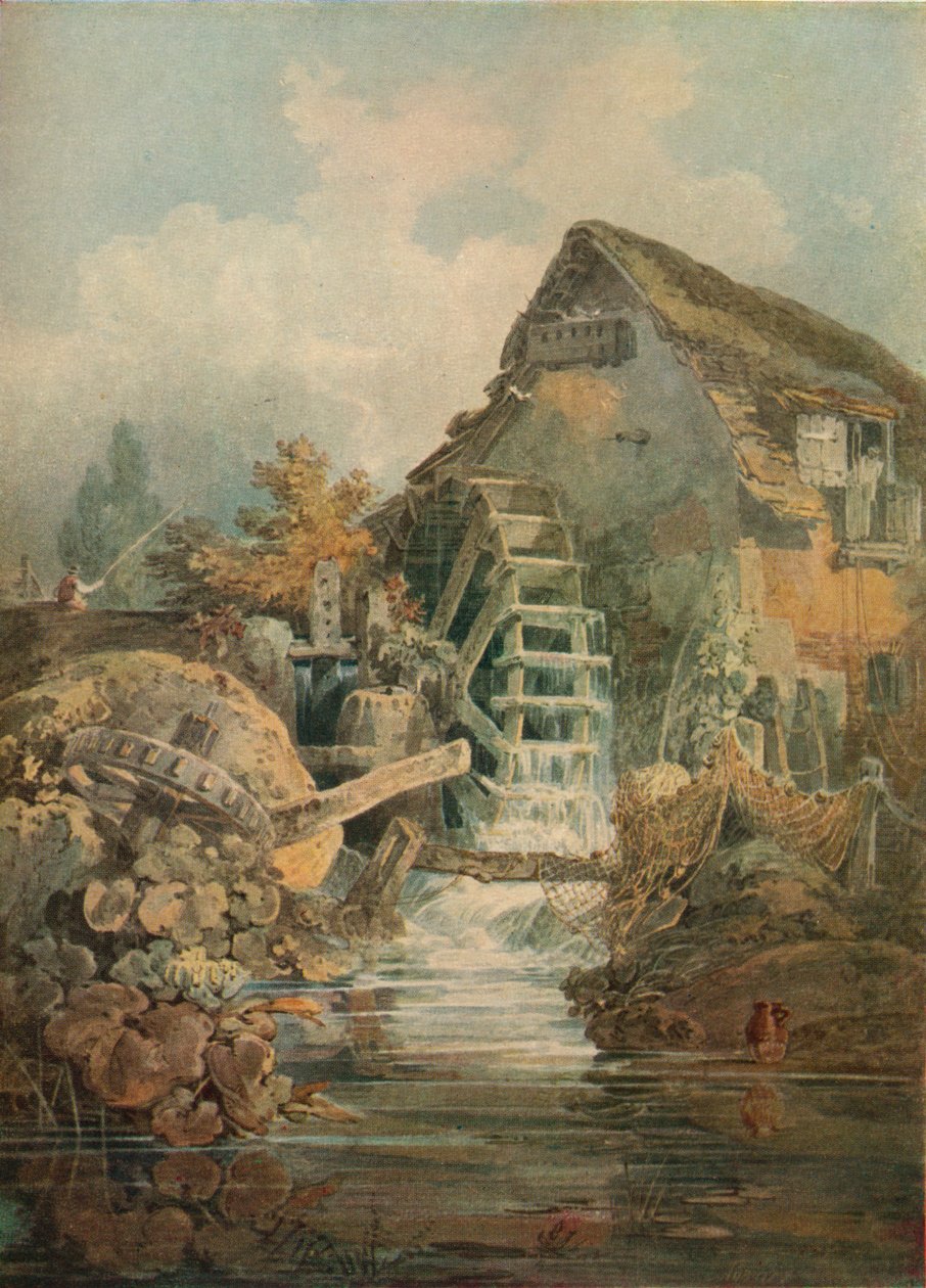 Marford Mill, Debighshir, C17 af Joseph Mallord William Turner