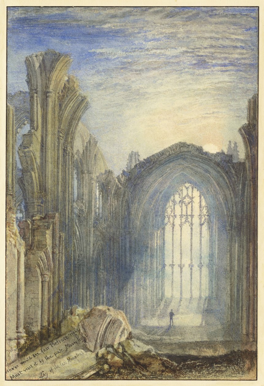 Melrose Abbey af Joseph Mallord William Turner