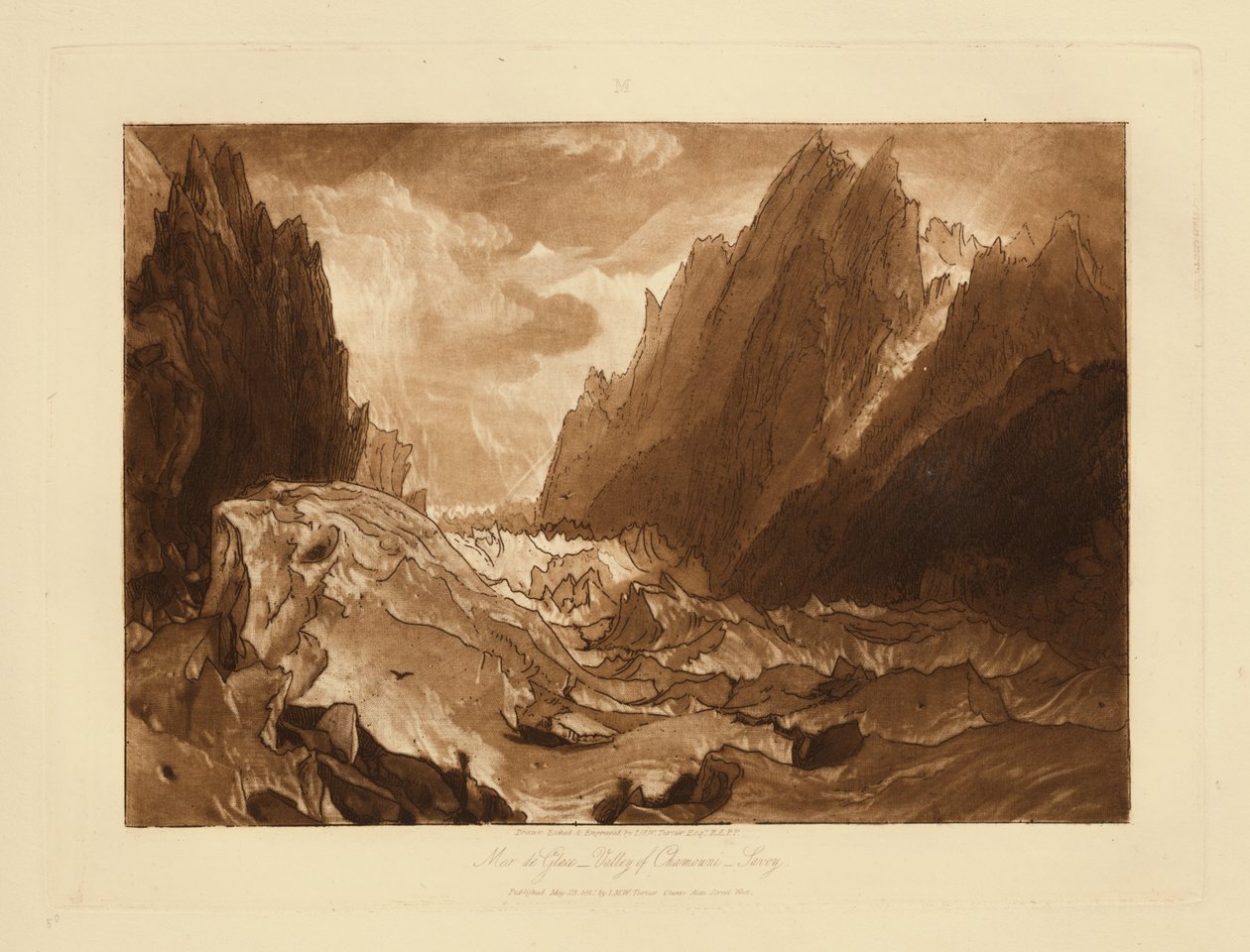 Mer de Glace af Joseph Mallord William Turner