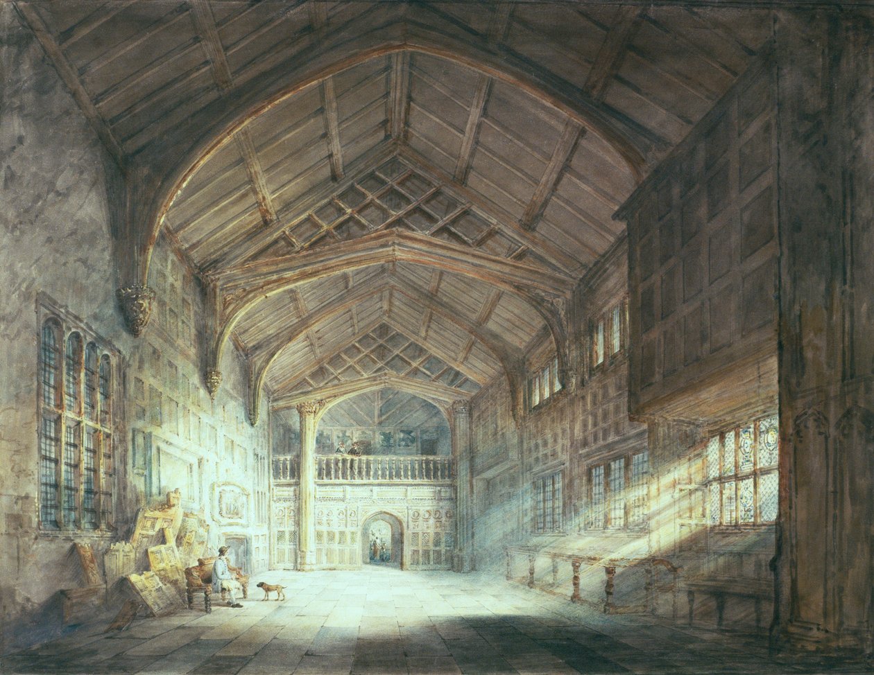 Mitton Hall, Lancashire af Joseph Mallord William Turner