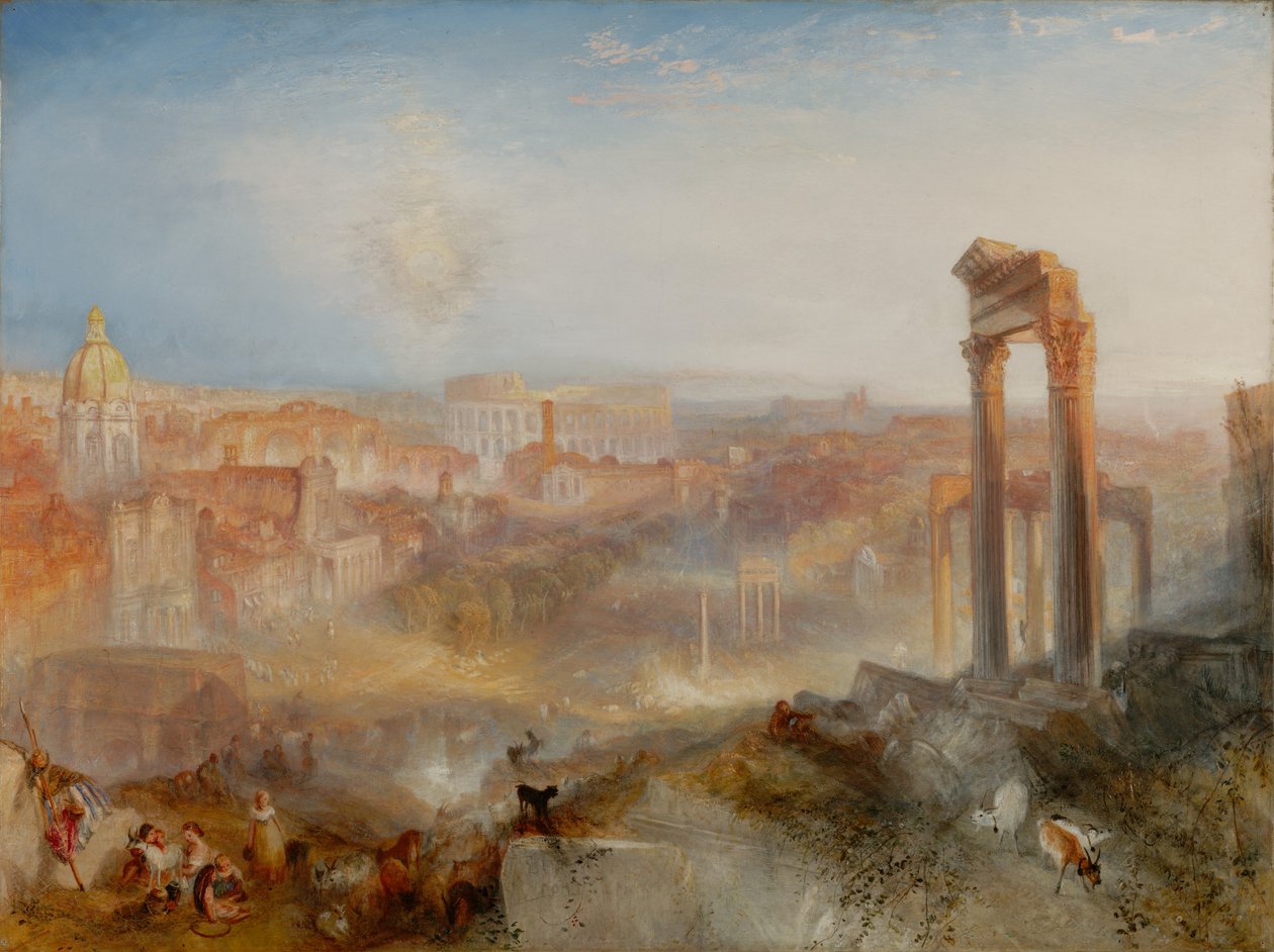 Det moderne Rom – Campo Vaccino af Joseph Mallord William Turner