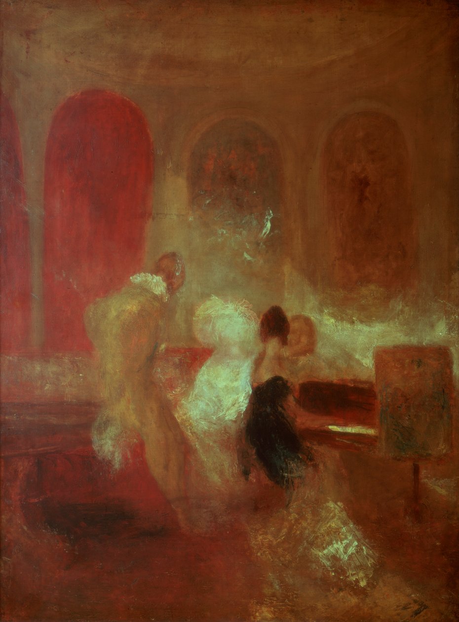 Musikfest, East Cowes Castle, Isle of Wight, 1835 af Joseph Mallord William Turner