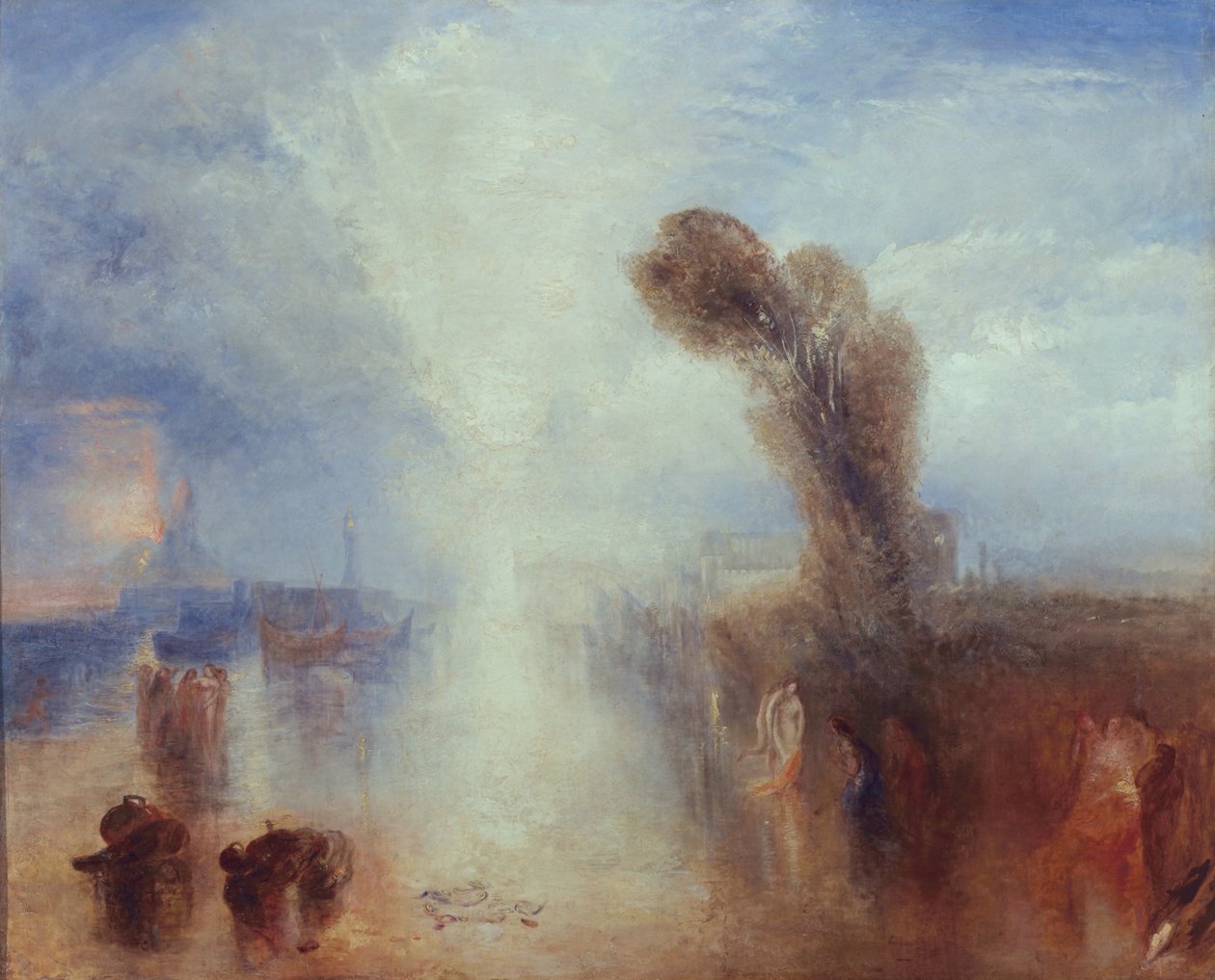 Napolitanske Fisher-girls Surprised Bathing by Moonlight, ca. 1840 (olie på lærred) af Joseph Mallord William Turner