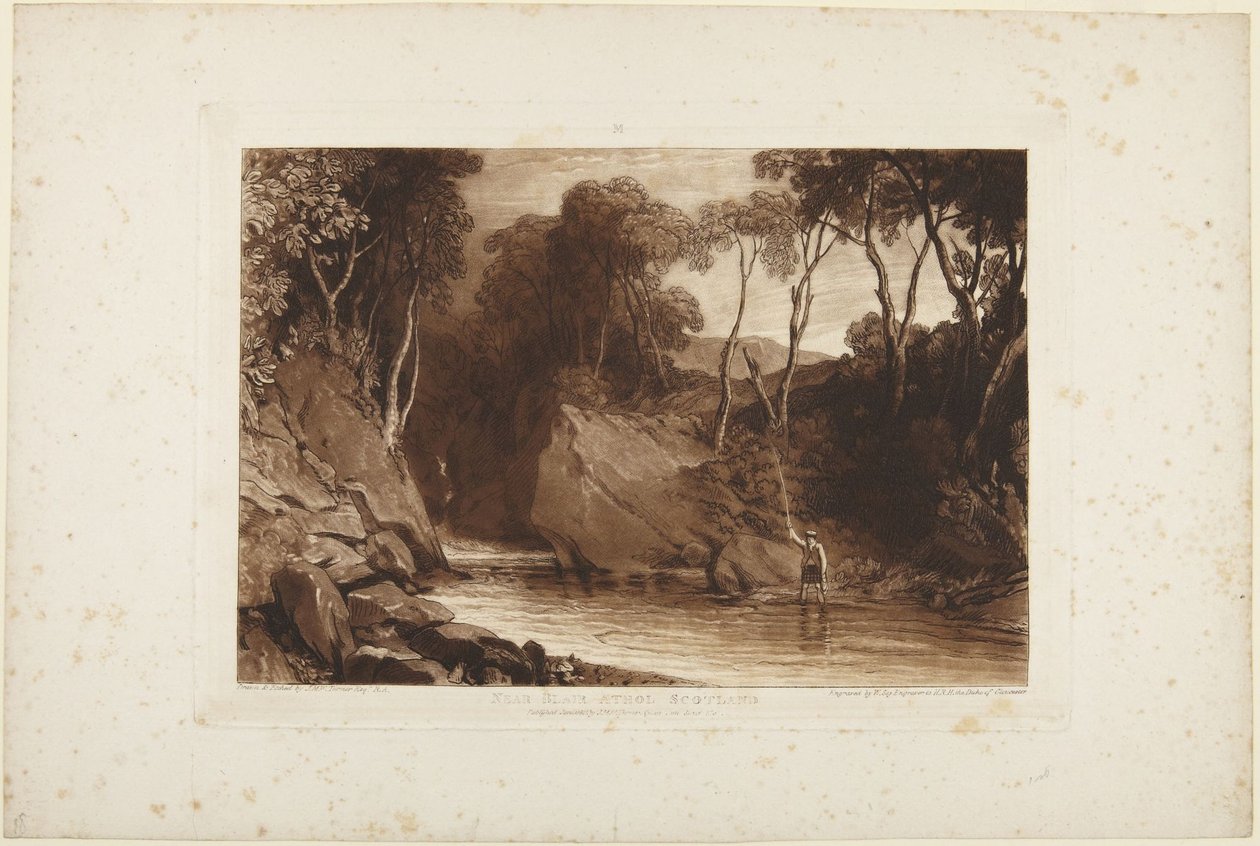 I nærheden af Blair Athol, Skotland af Joseph Mallord William Turner