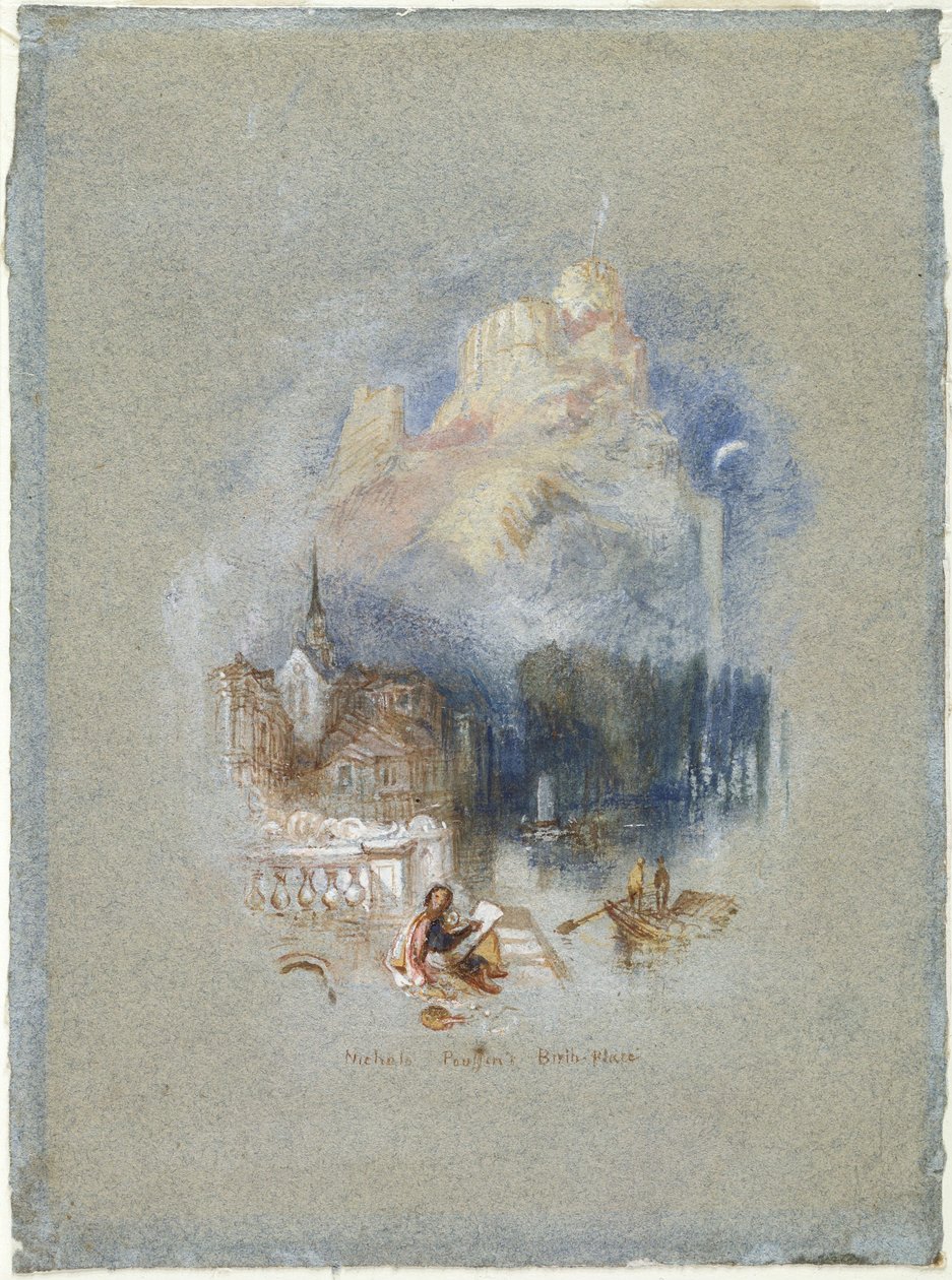 Nicolas Poussins fødested af Joseph Mallord William Turner