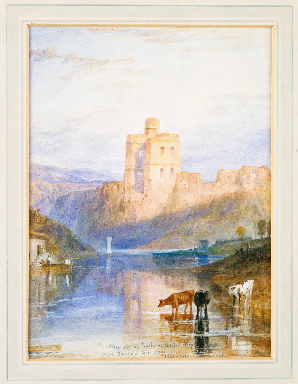 Norham Castle: En illustration til Marmion af Sir Walter Scott, 1818 af Joseph Mallord William Turner