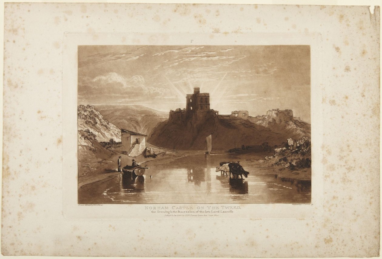 Norham Castle ved floden Tweed af Joseph Mallord William Turner