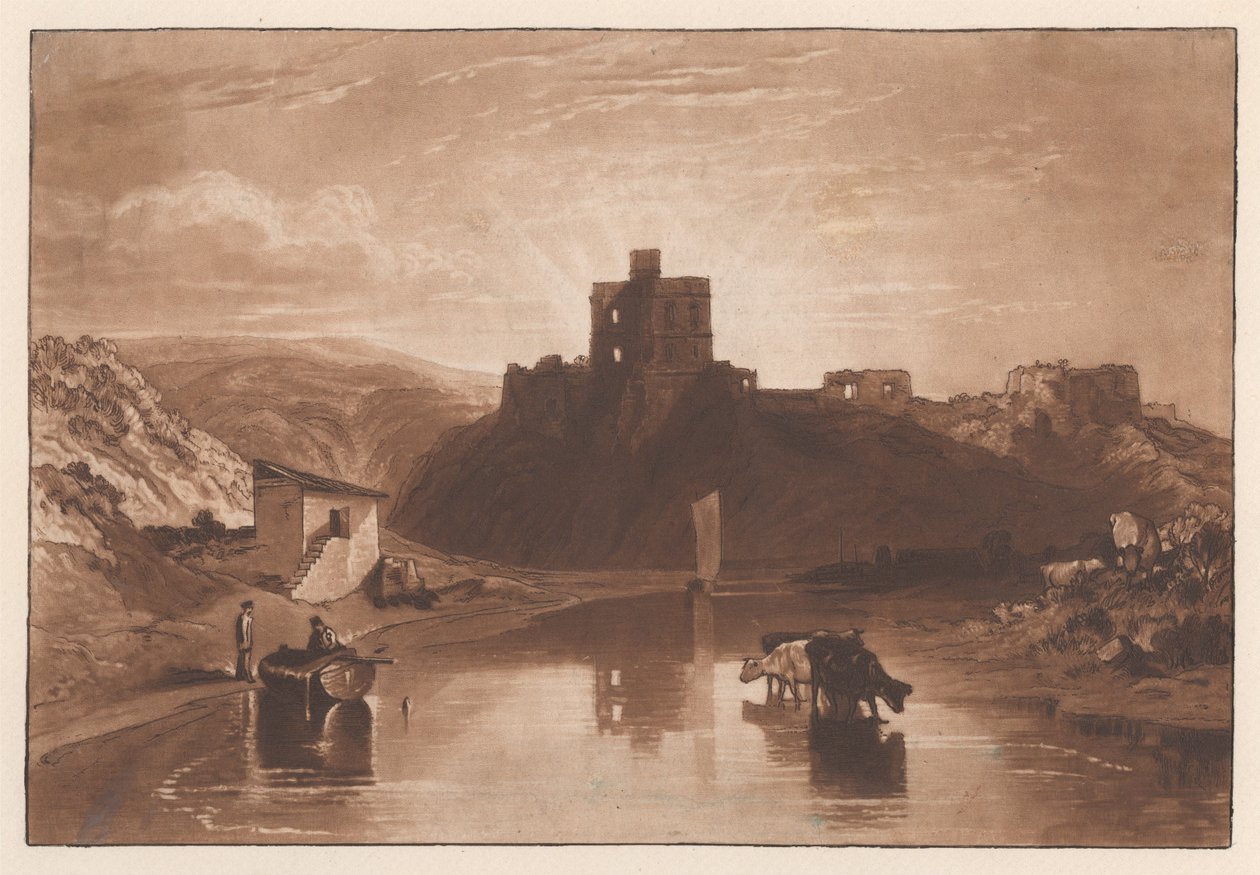 Norham Castle ved Tweed af Joseph Mallord William Turner