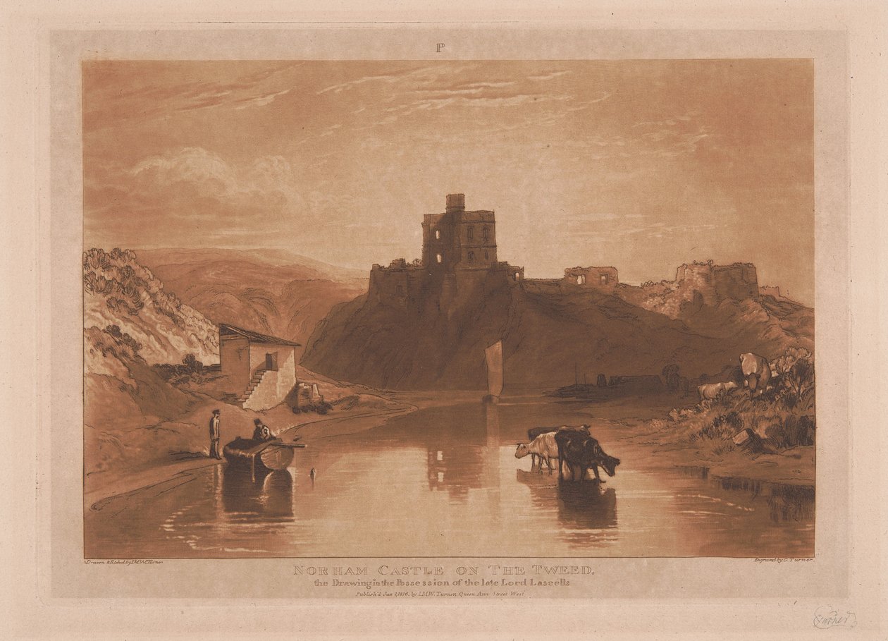 Norham Castle ved Tweed af Joseph Mallord William Turner
