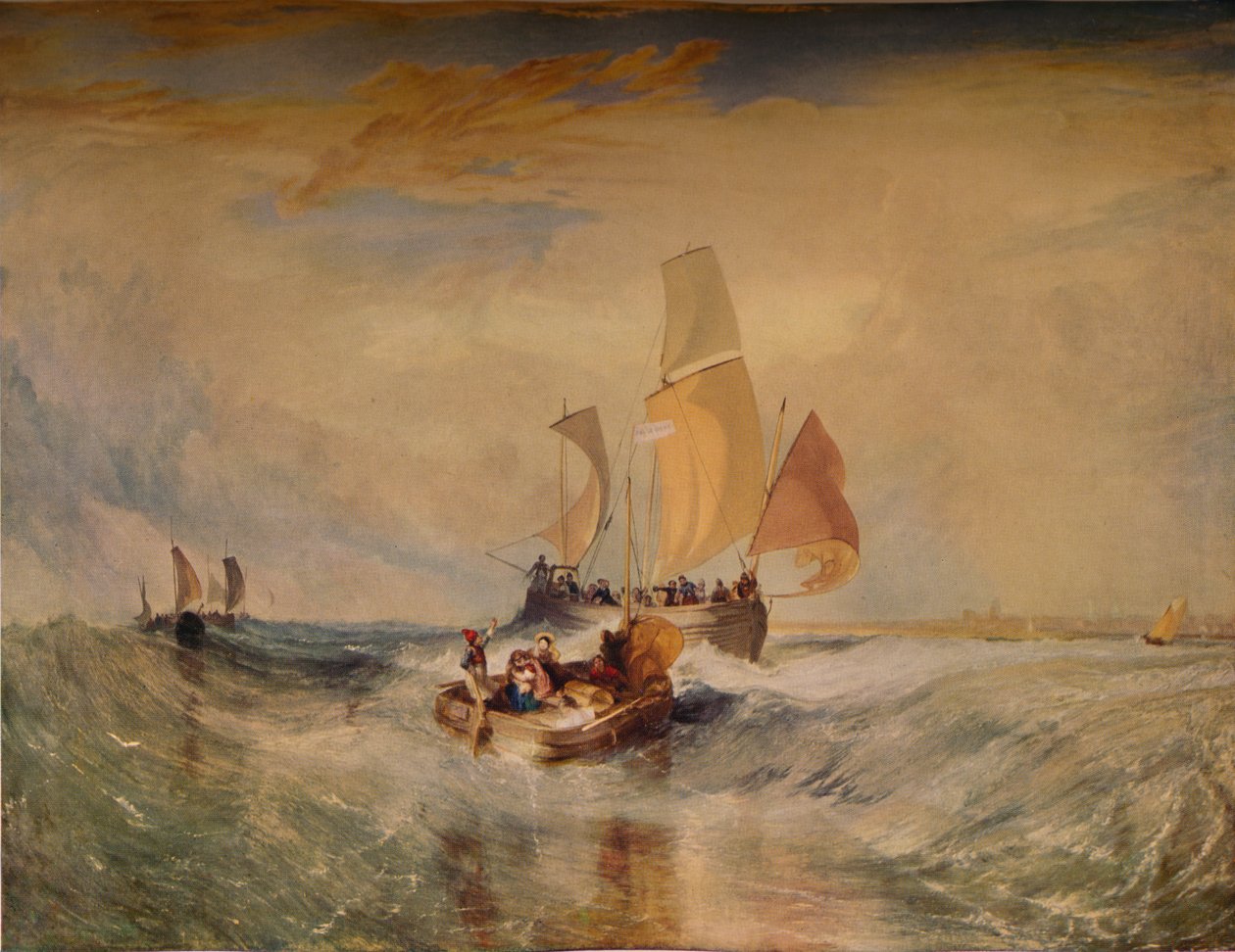 Nu til Painter Rope Passengers Going on Board, 1827, 1938 af Joseph Mallord William Turner