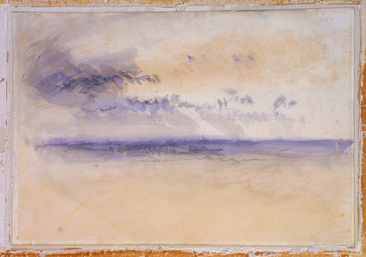 Ud for kysten: Havlandskab og skyer af Joseph Mallord William Turner