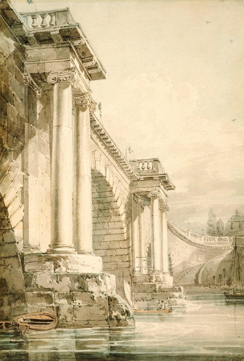 Old Blackfriars Bridge af Joseph Mallord William Turner
