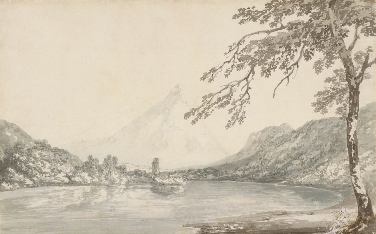På floden Aar mellem Unterseen og Brienz-søen af Joseph Mallord William Turner