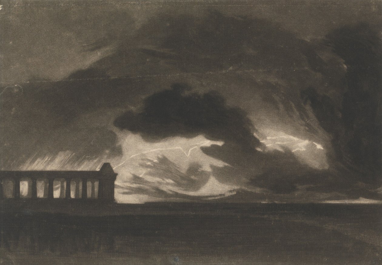 Paestum af Joseph Mallord William Turner