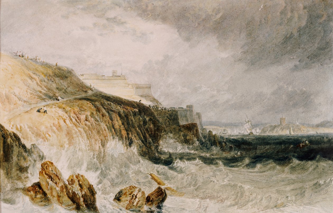 Plymouth Citadel, a Gale, 1815 af Joseph Mallord William Turner