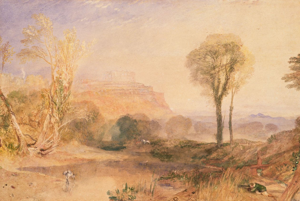 Powisin linna, Montgomeryshire, n. 1835 (akvarelli paperille) af Joseph Mallord William Turner