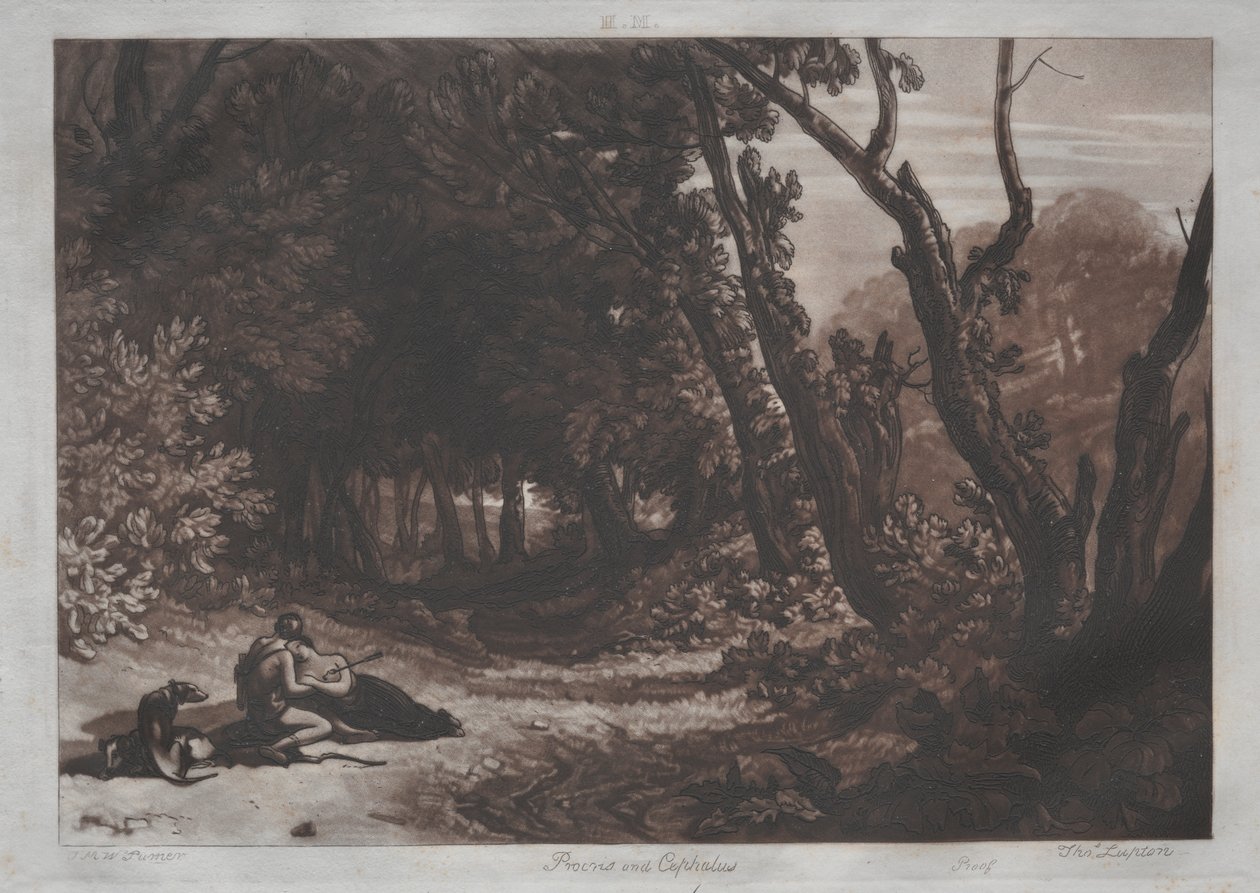 Procris og Cephalus af Joseph Mallord William Turner