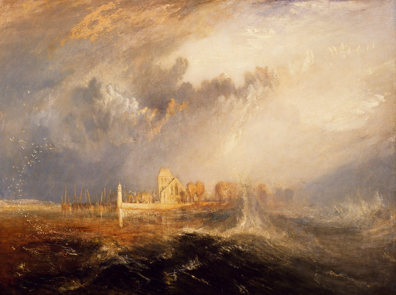 Quillebeuf, Munden af Seinen af Joseph Mallord William Turner