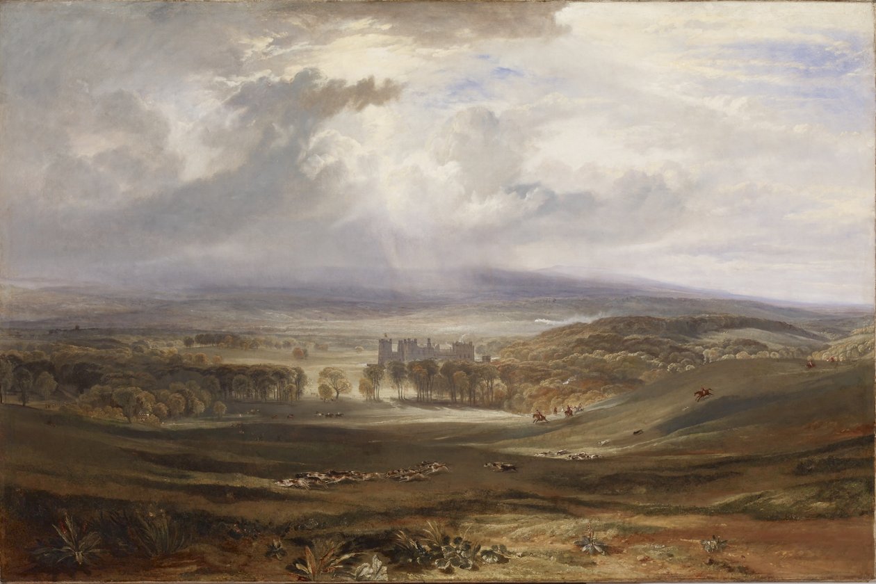 Raby Castle, sæde for jarlen af Darlington af Joseph Mallord William Turner