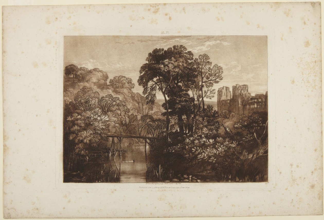 Raglan Castle af Joseph Mallord William Turner