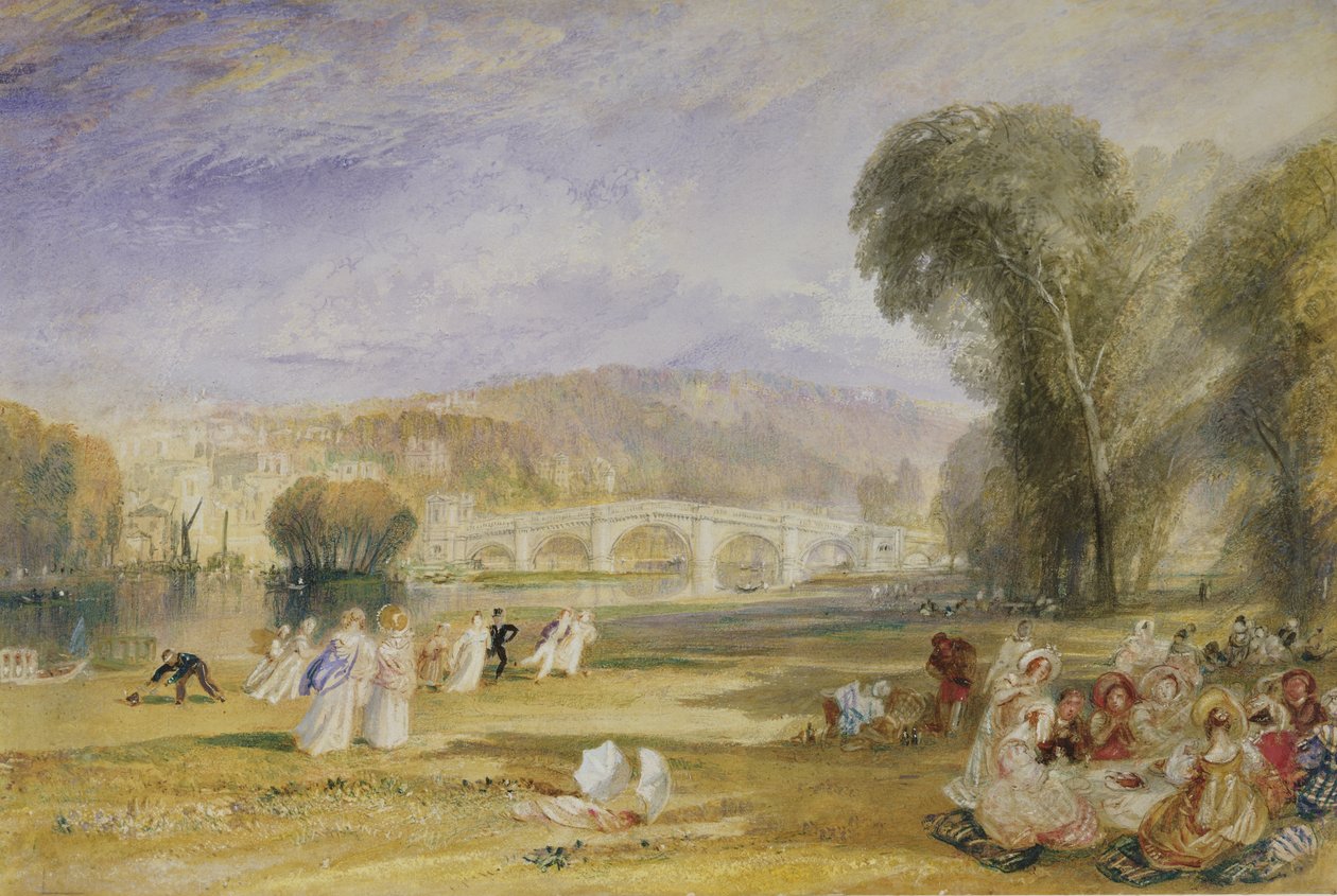 Richmond Hill and Bridge, Surrey, ca. 1828-9 af Joseph Mallord William Turner