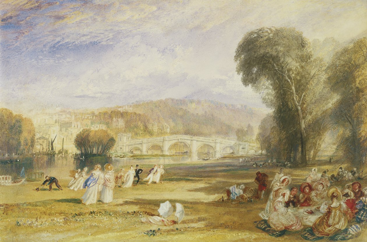 Richmond Hill and Bridge, Surrey, ca. 1831 (akvarel på papir) af Joseph Mallord William Turner