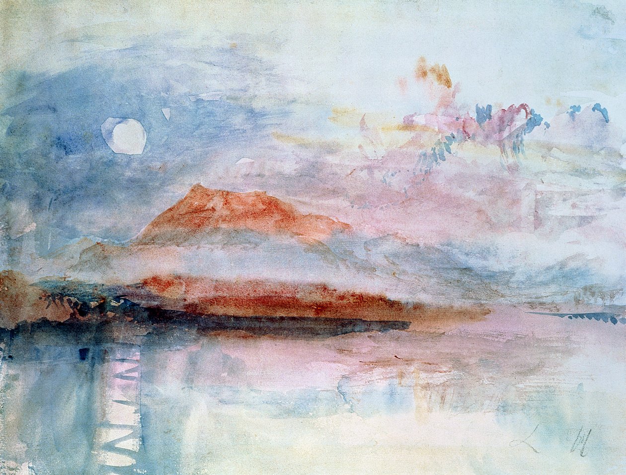 Righi, efter 1830 (wc på papir) af Joseph Mallord William Turner