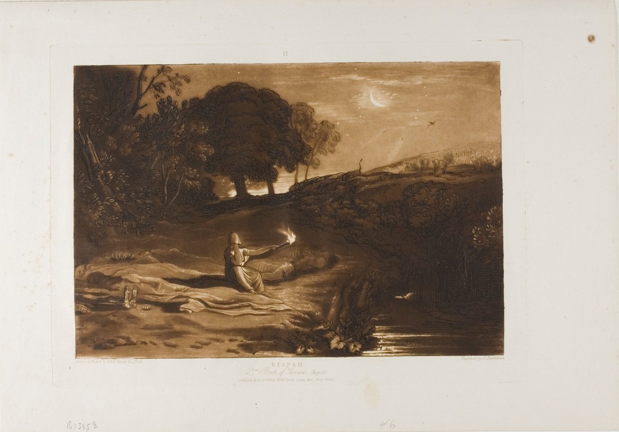 Rispah, plade 46 fra Studiebogen af Joseph Mallord William Turner