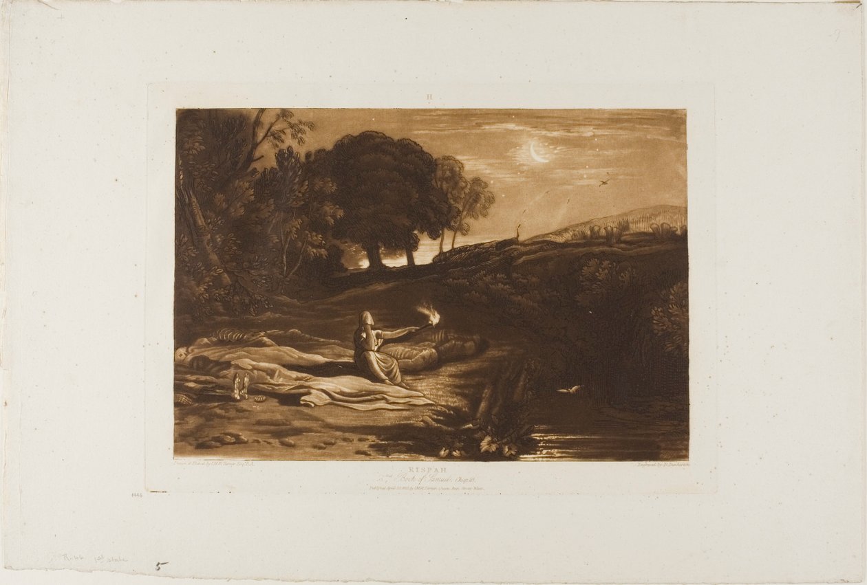 Rispah, plade 46 fra Studiebogen af Joseph Mallord William Turner