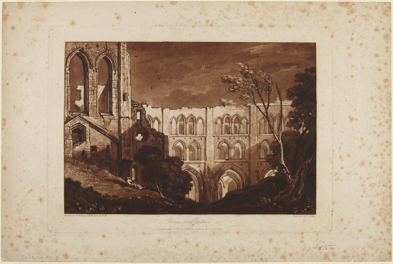 Rievaulx Abbey, Yorkshire af Joseph Mallord William Turner