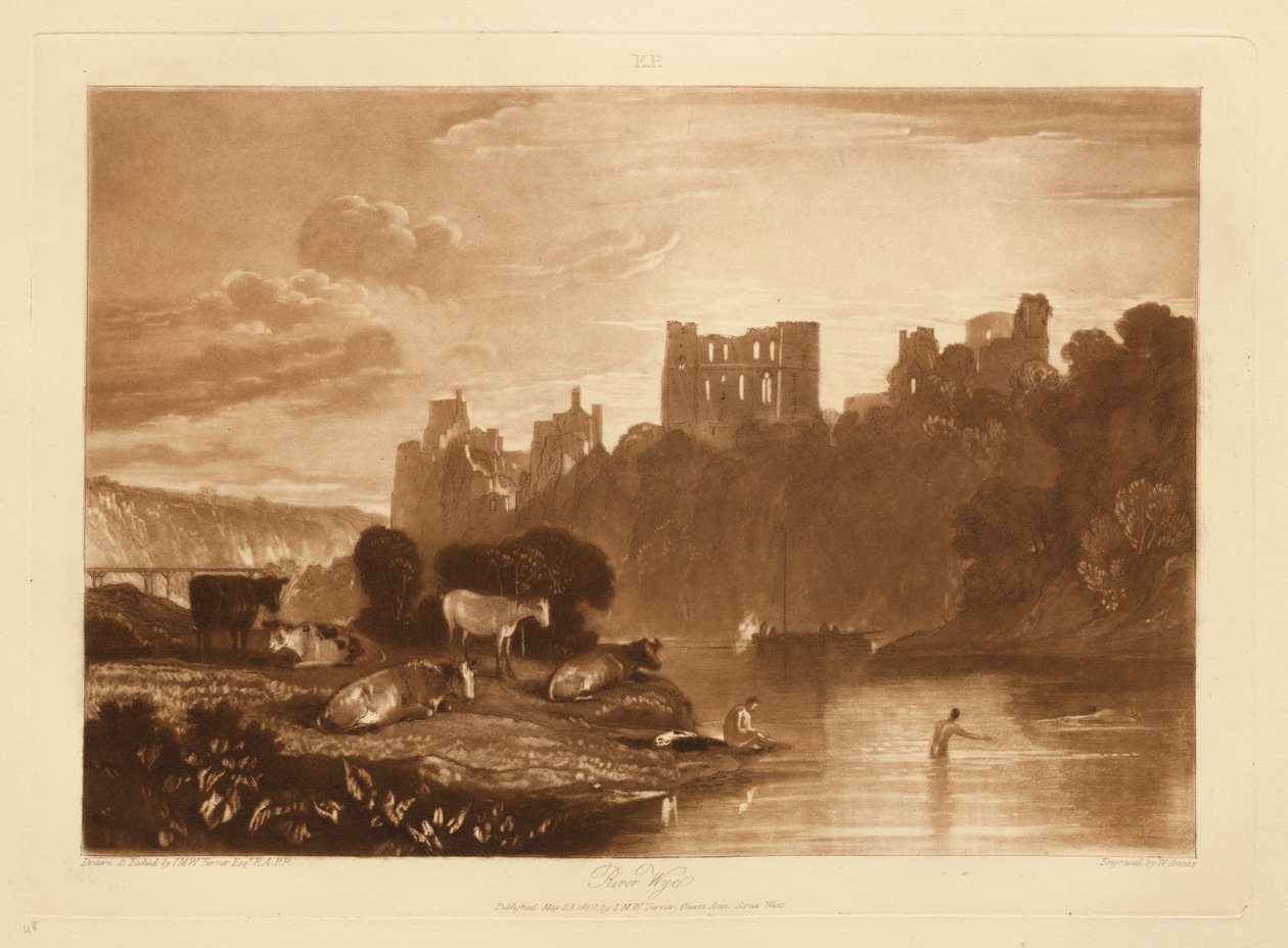 Floden Wye af Joseph Mallord William Turner