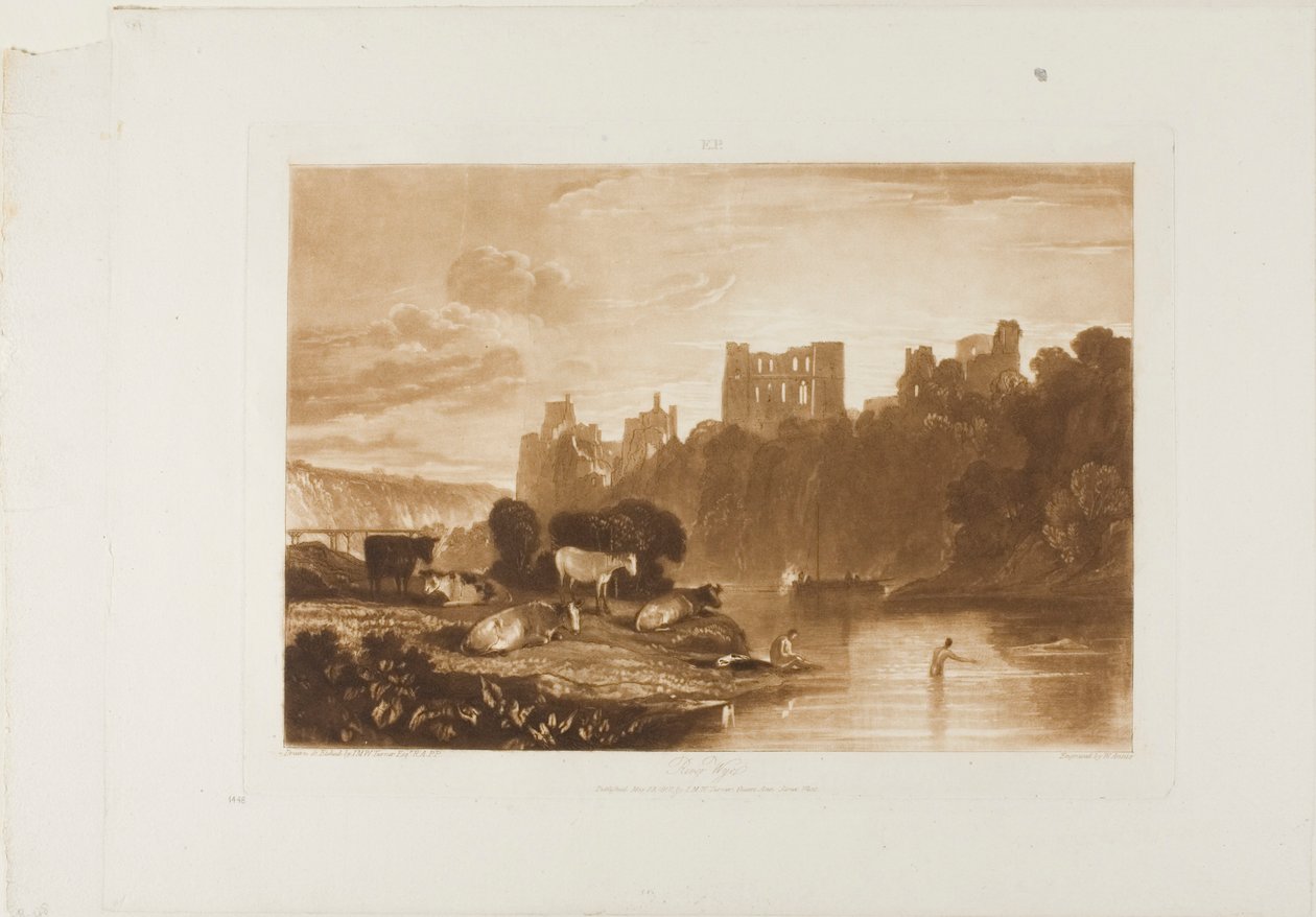 River Wye, tallerken 48 fra Liber Studiorum af Joseph Mallord William Turner