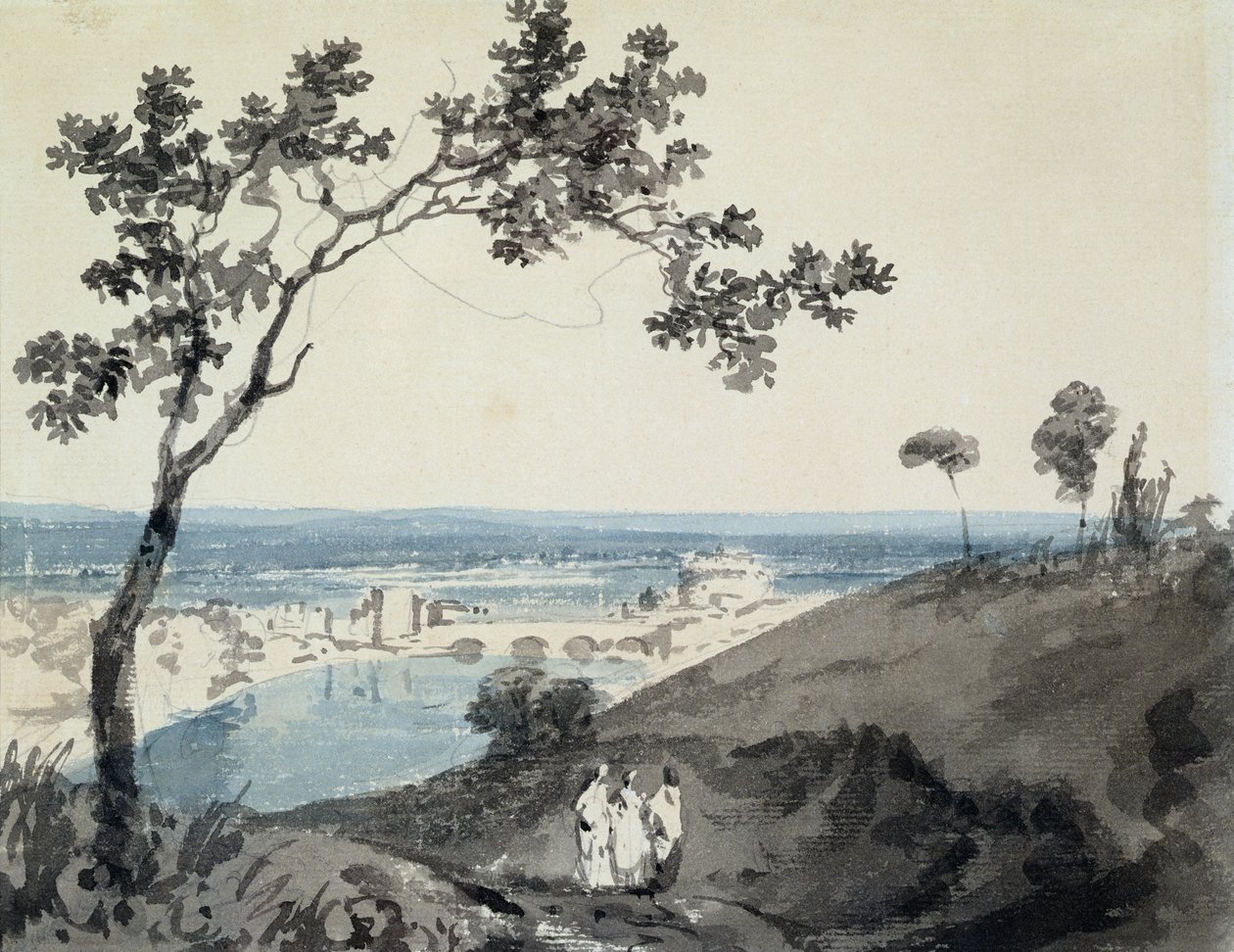 Rom, efter Richard Wilson (1714-82) (blyant og akvarel på papir) af Joseph Mallord William Turner